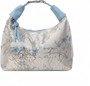 Crescent Crossbody Shoulder Bag, Tote Handbag for Women, Sling Hobo Purse with Chain Strap