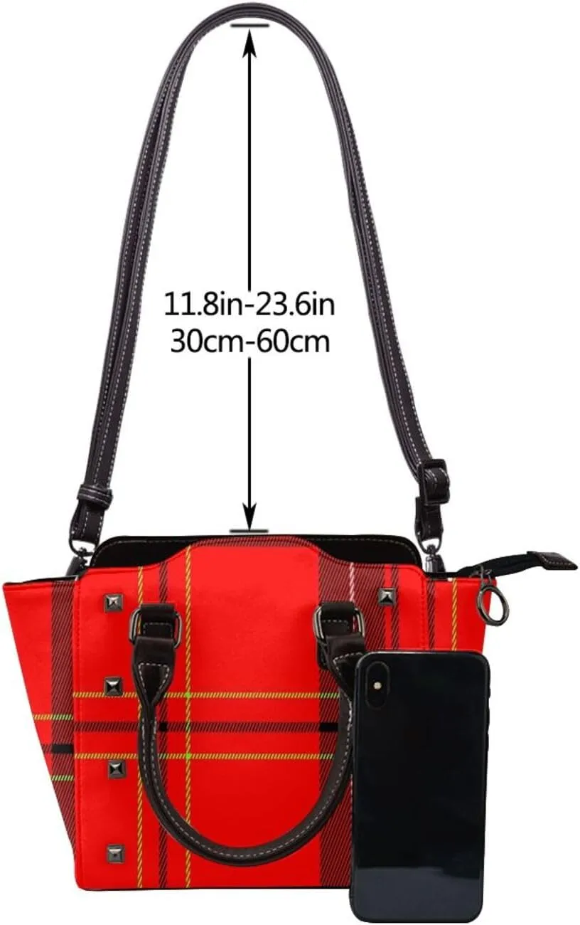 Crossbody Tote Bags for Women Faux Leather Rivet Bag Rivet Shoulder Bag Work Bag