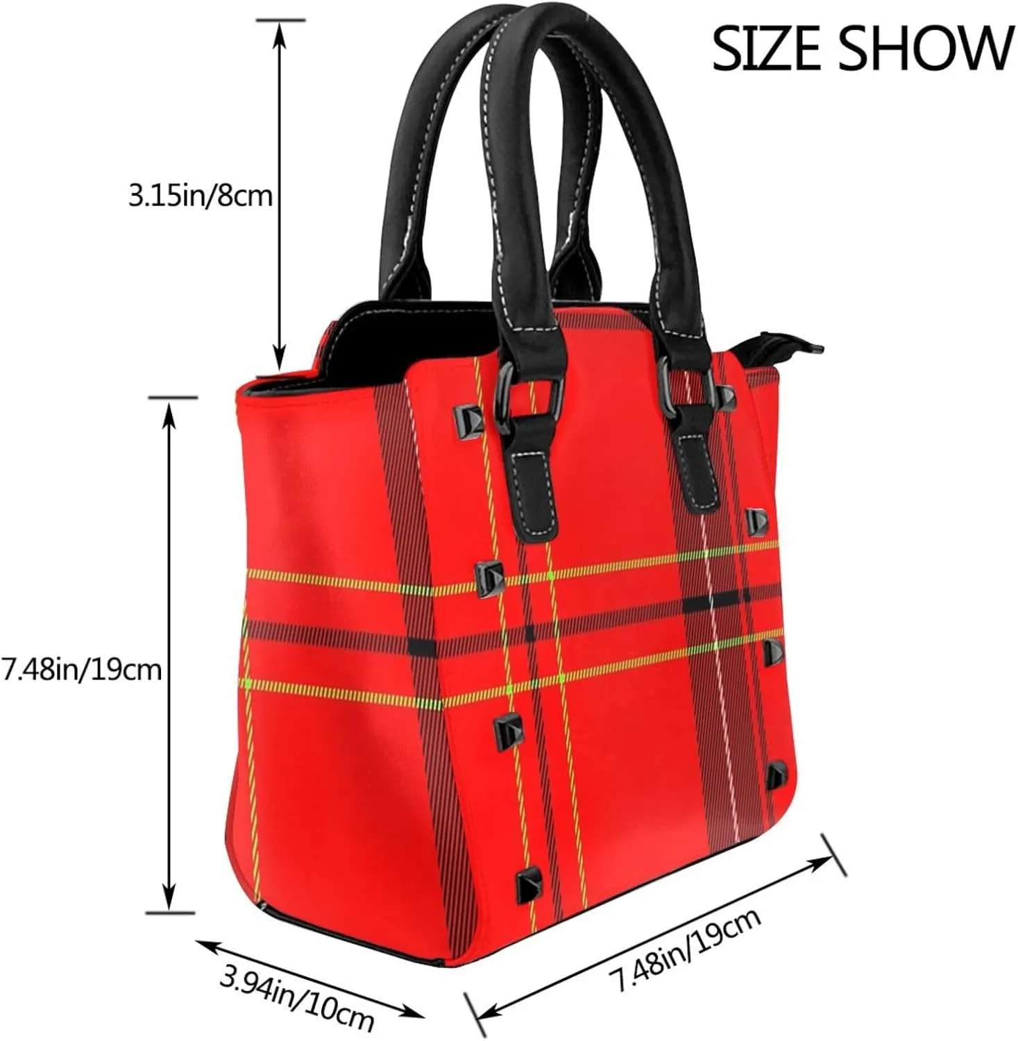 Crossbody Tote Bags for Women Faux Leather Rivet Bag Rivet Shoulder Bag Work Bag