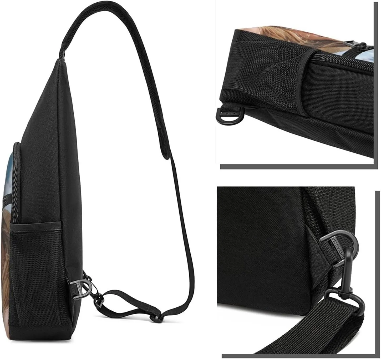 Custom Sling Bag Personalized Crossbody Shoulder Bags Leisure Sports Outdoor Customized Chest Bag For Men Women