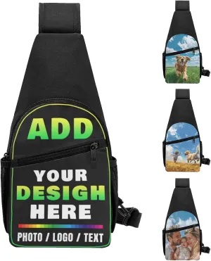 Custom Sling Bag Personalized Crossbody Shoulder Bags Leisure Sports Outdoor Customized Chest Bag For Men Women