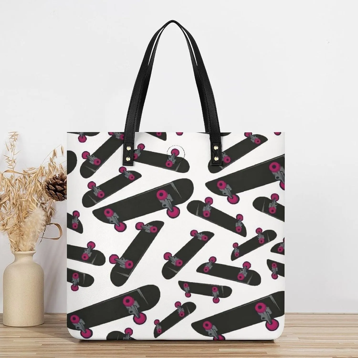 Cute AutismAwareness Large Capacity Leather Handbag
