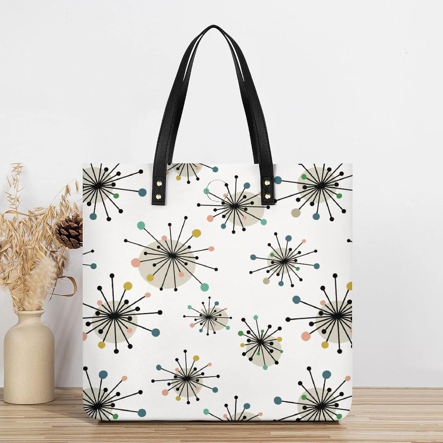 Cute AutismAwareness Large Capacity Leather Handbag
