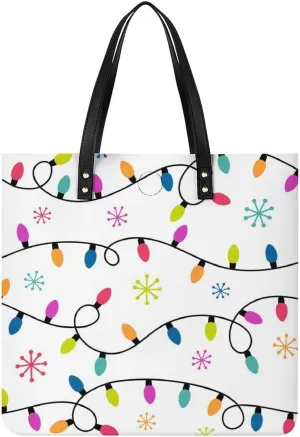 Cute AutismAwareness Large Capacity Leather Handbag