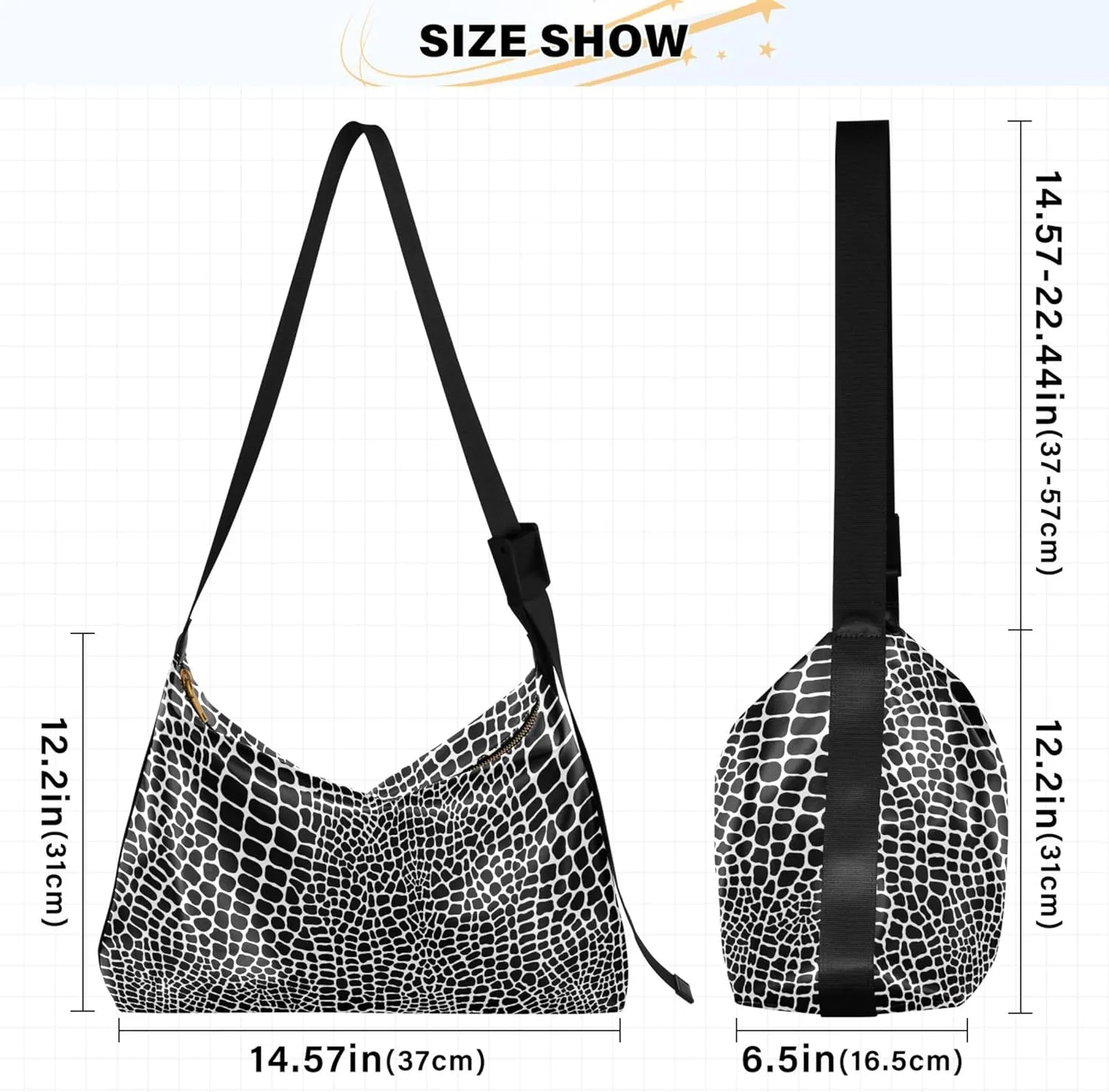 Cute Brown Sloth Beige Leather Hobo Handbags Women Large Purse Crossbody Art Animal Print Womens Fall Purses