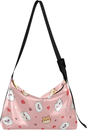 Cute Cartoon Crocodile Funny Soft PU Leather Hobo Bags Cross Body Men Bag Floral Animal Print Womens Shoulder Purse