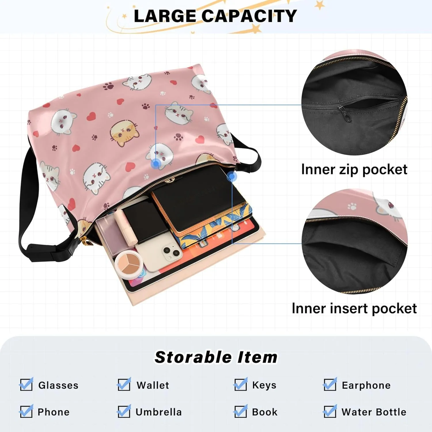 Cute Cartoon Crocodile Funny Soft PU Leather Hobo Bags Cross Body Men Bag Floral Animal Print Womens Shoulder Purse