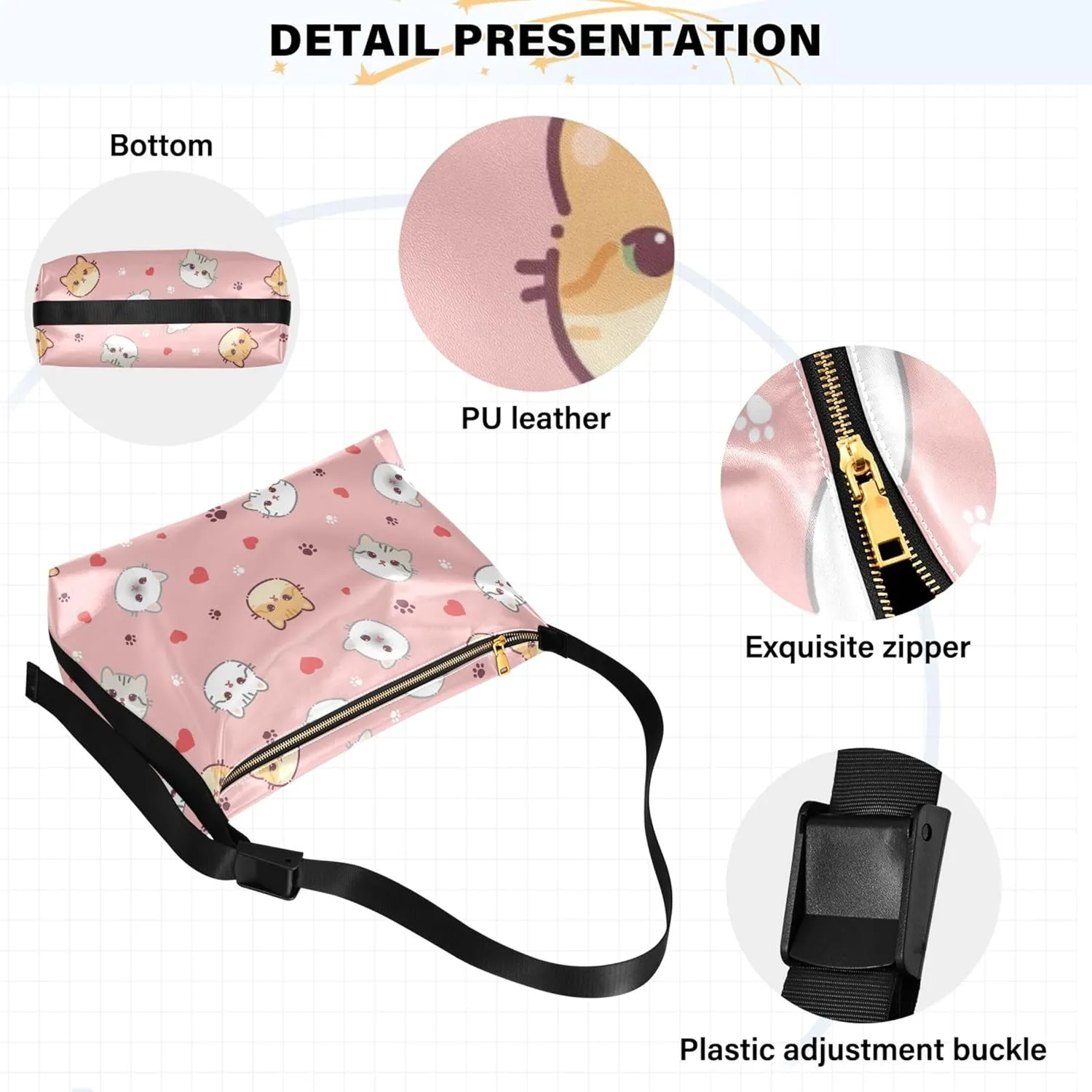 Cute Cartoon Crocodile Funny Soft PU Leather Hobo Bags Cross Body Men Bag Floral Animal Print Womens Shoulder Purse