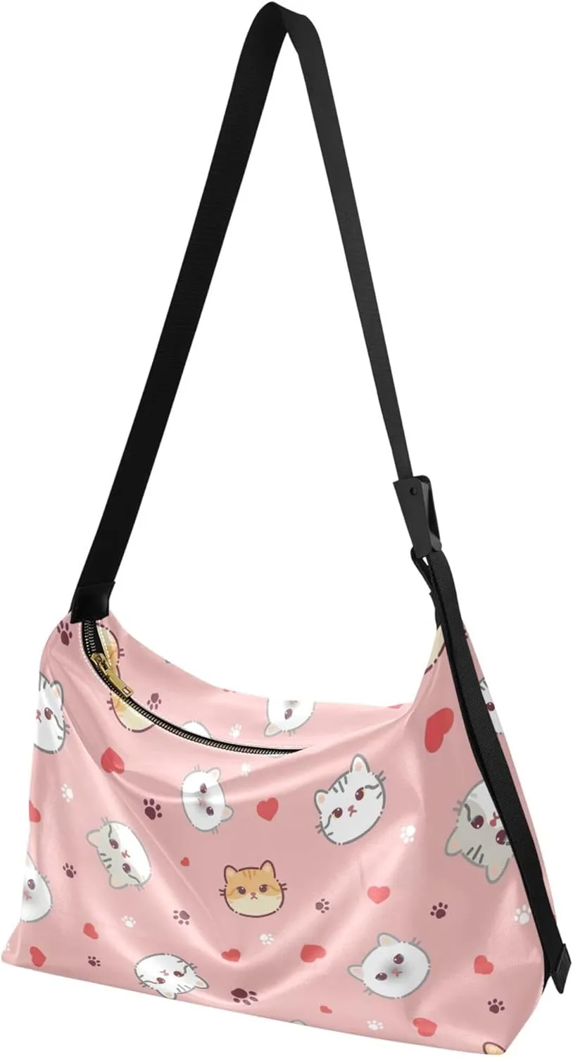 Cute Cartoon Crocodile Funny Soft PU Leather Hobo Bags Cross Body Men Bag Floral Animal Print Womens Shoulder Purse