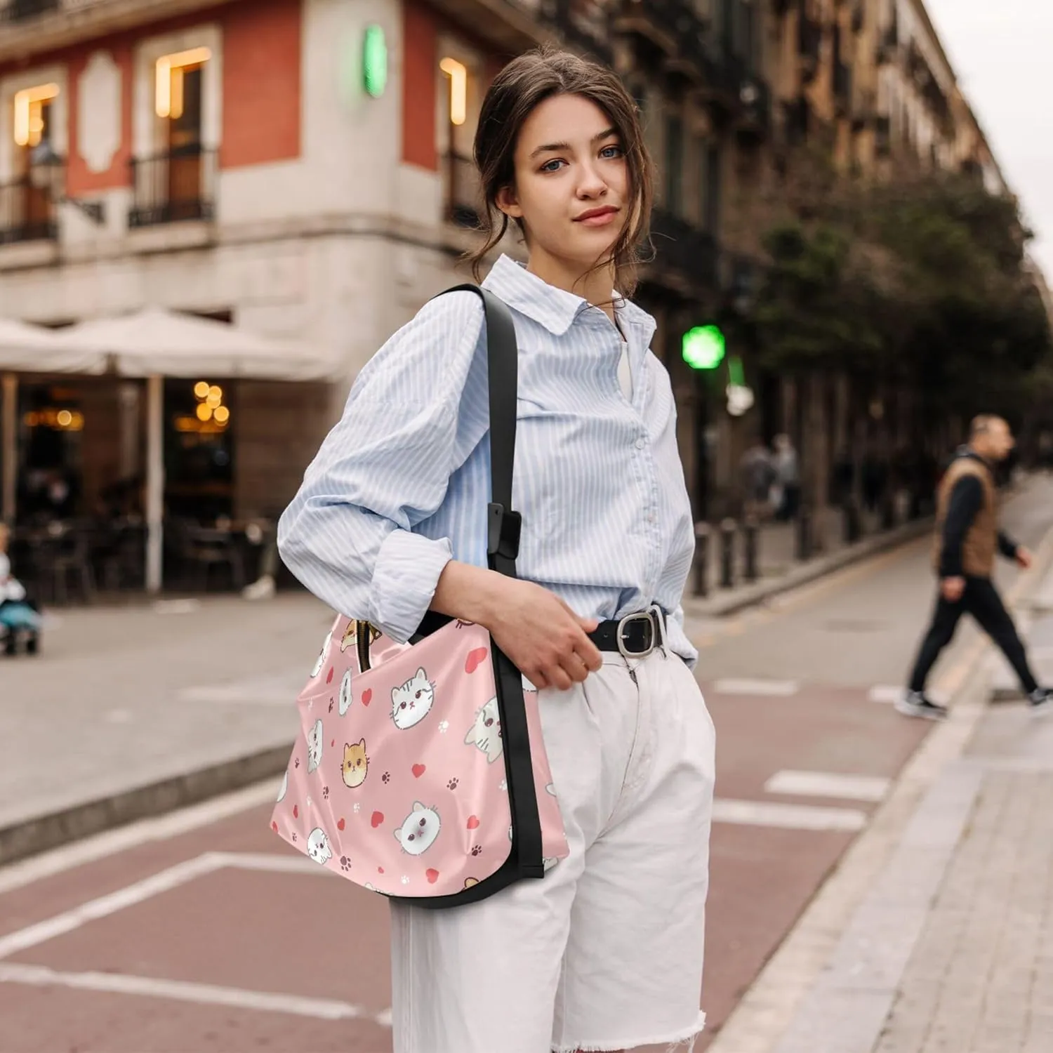 Cute Cartoon Crocodile Funny Soft PU Leather Hobo Bags Cross Body Men Bag Floral Animal Print Womens Shoulder Purse