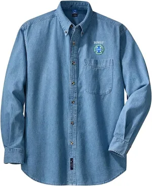 Daylight Sales BNSF Intermodal Logo Long Sleeve Shirt Navy Adult M [den03LS]