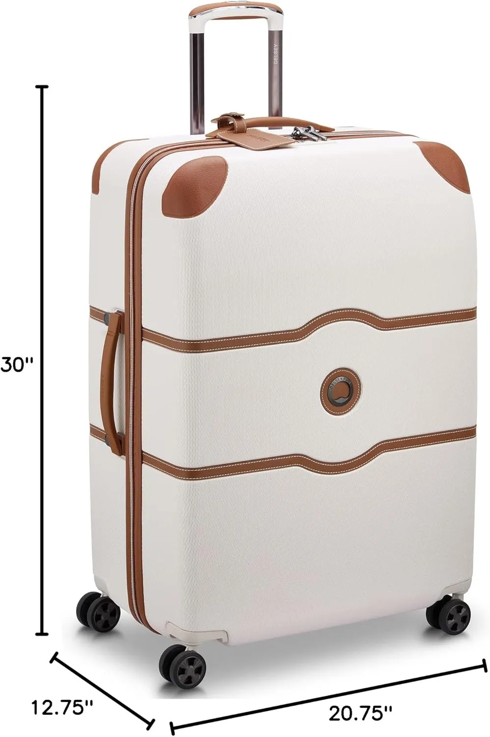 DELSEY PARIS Chatelet Air 2.0 Hardside Luggage with Spinner Wheels, Angora, 2 Piece Set (19/28)