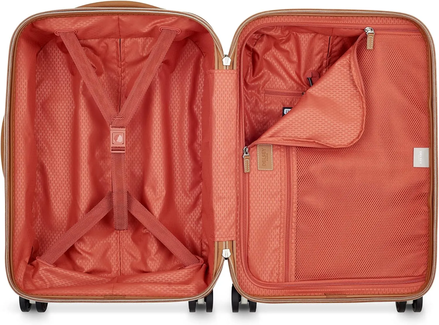 DELSEY PARIS Chatelet Air 2.0 Hardside Luggage with Spinner Wheels, Angora, 3 Piece Set (20/28/Crossbody)