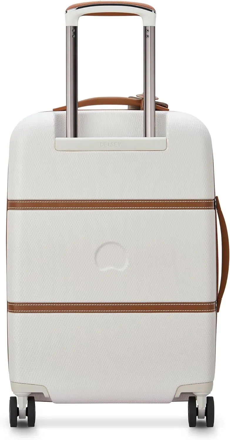 DELSEY PARIS Chatelet Air 2.0 Hardside Luggage with Spinner Wheels, Angora, 3 Piece Set (20/28/Crossbody)