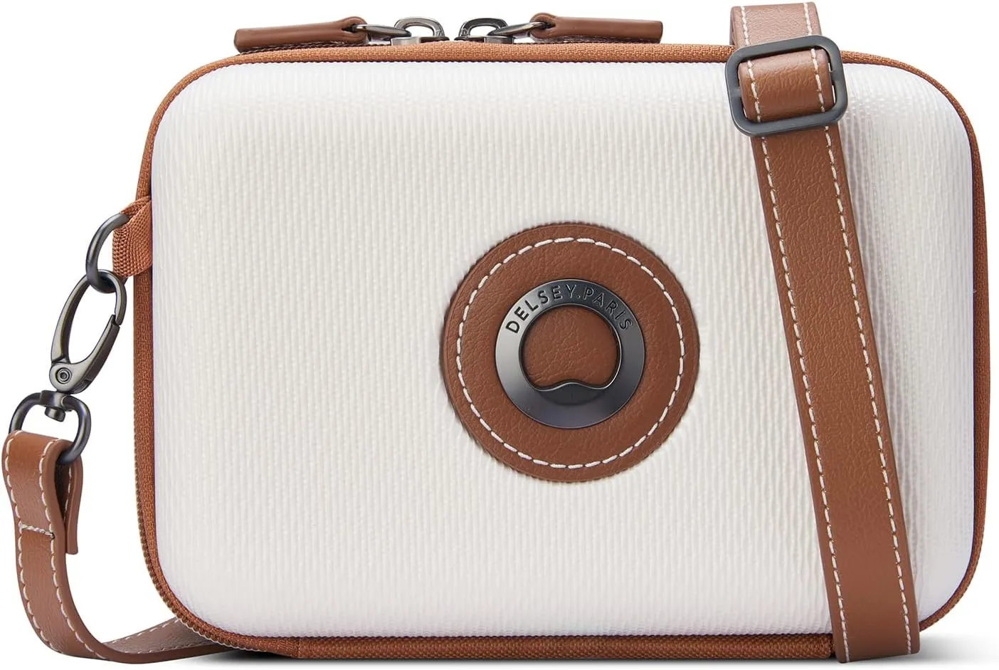 DELSEY PARIS Chatelet Air 2.0 Hardside Luggage with Spinner Wheels, Angora, 3 Piece Set (20/28/Crossbody)