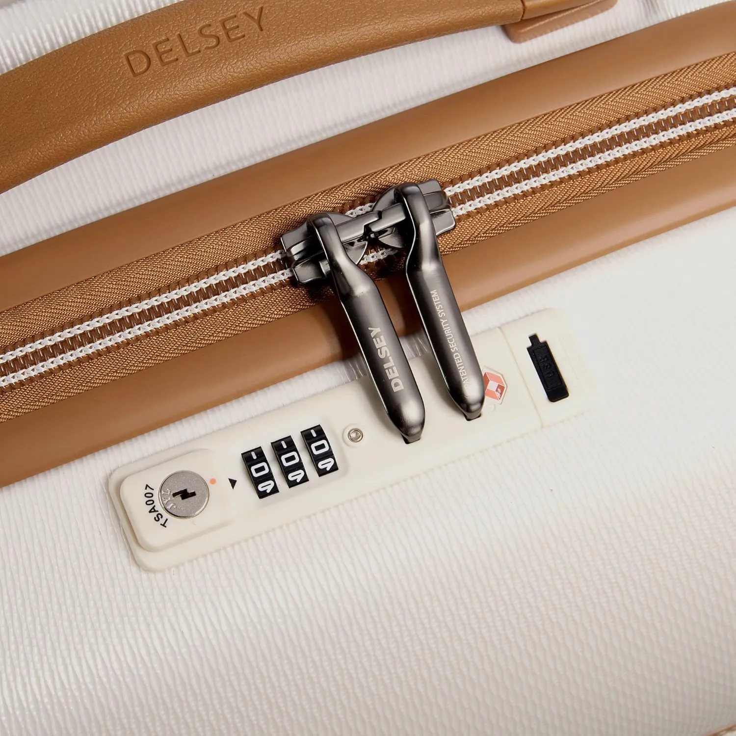 DELSEY PARIS Chatelet Air 2.0 Hardside Luggage with Spinner Wheels, Angora, 3 Piece Set (20/28/Crossbody)