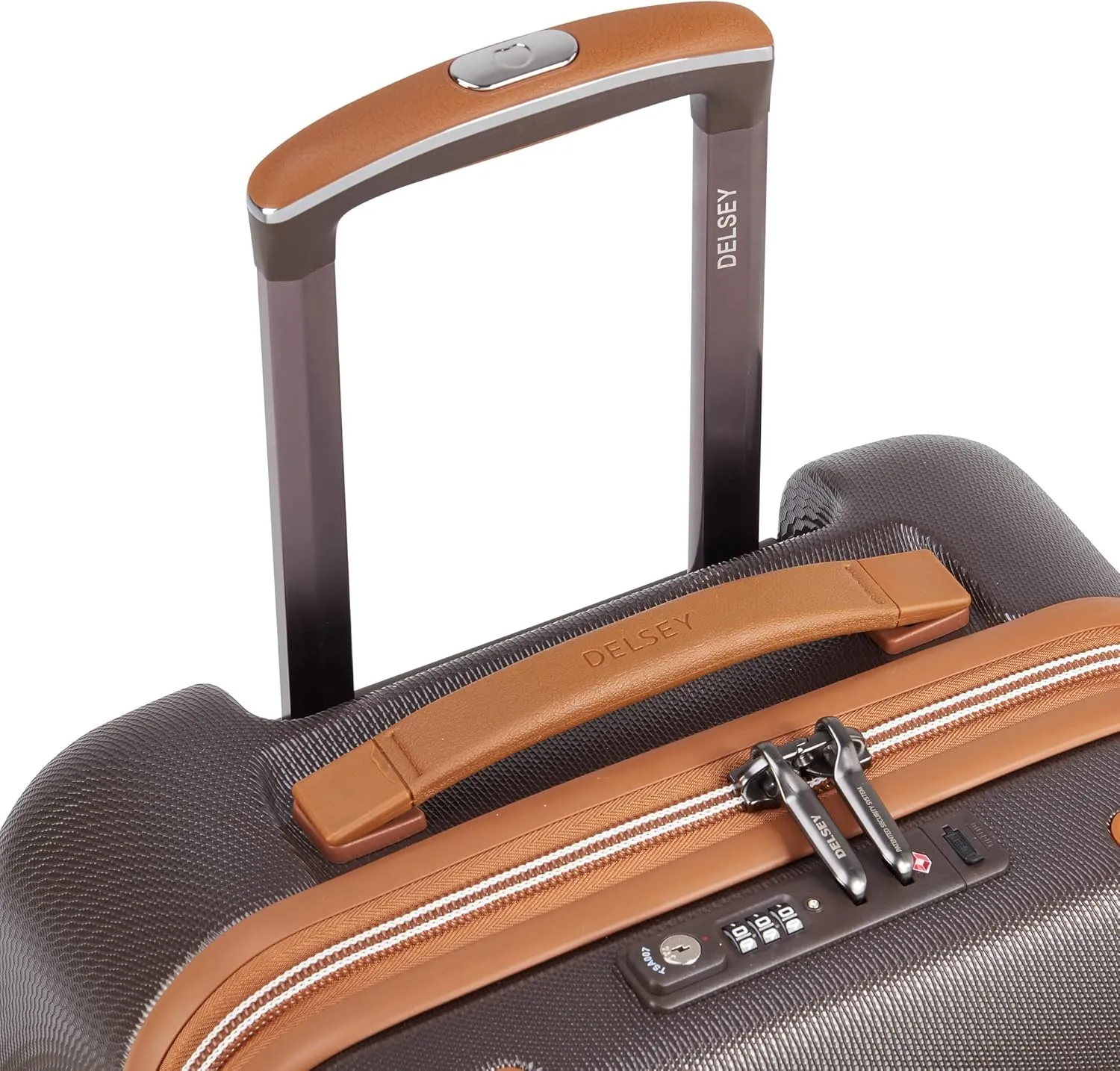 DELSEY PARIS Chatelet Air 2.0 Hardside Luggage with Spinner Wheels, Chocolate Brown, Carry on 20 Inch