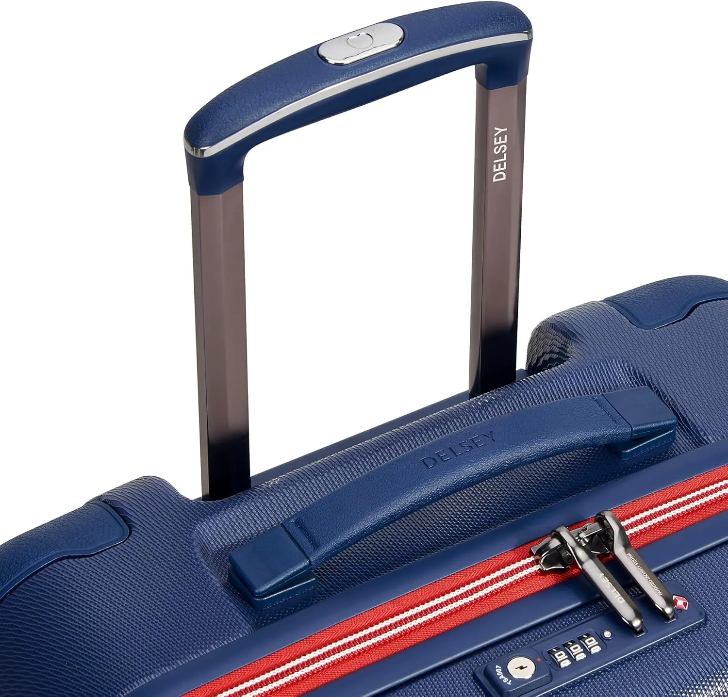 DELSEY PARIS Chatelet Air 2.0 Hardside Luggage with Spinner Wheels, Navy, Checked-Large 28 Inch