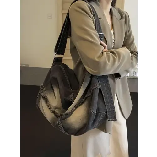 Denim Crossbody Bag