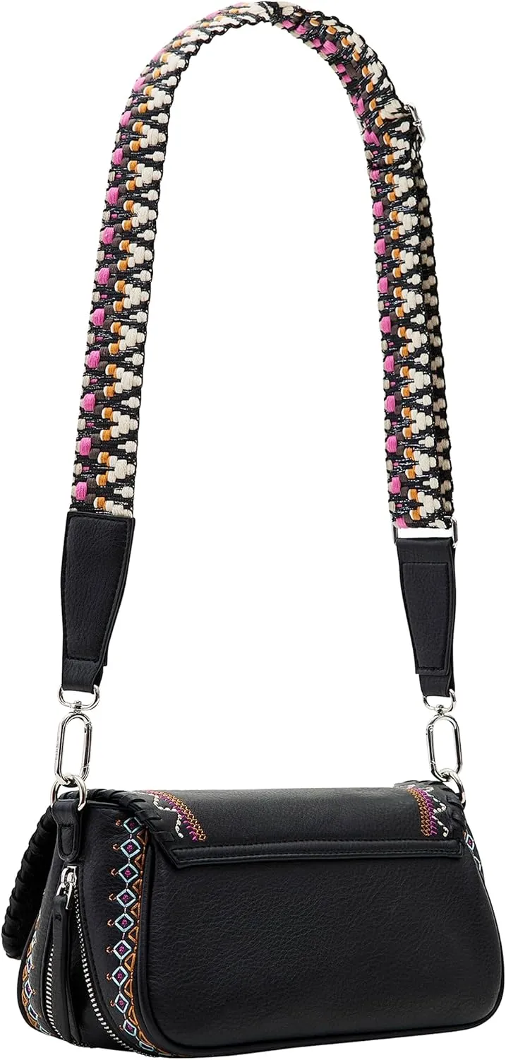 Desigual Medium Embroidered Cross Body Bag