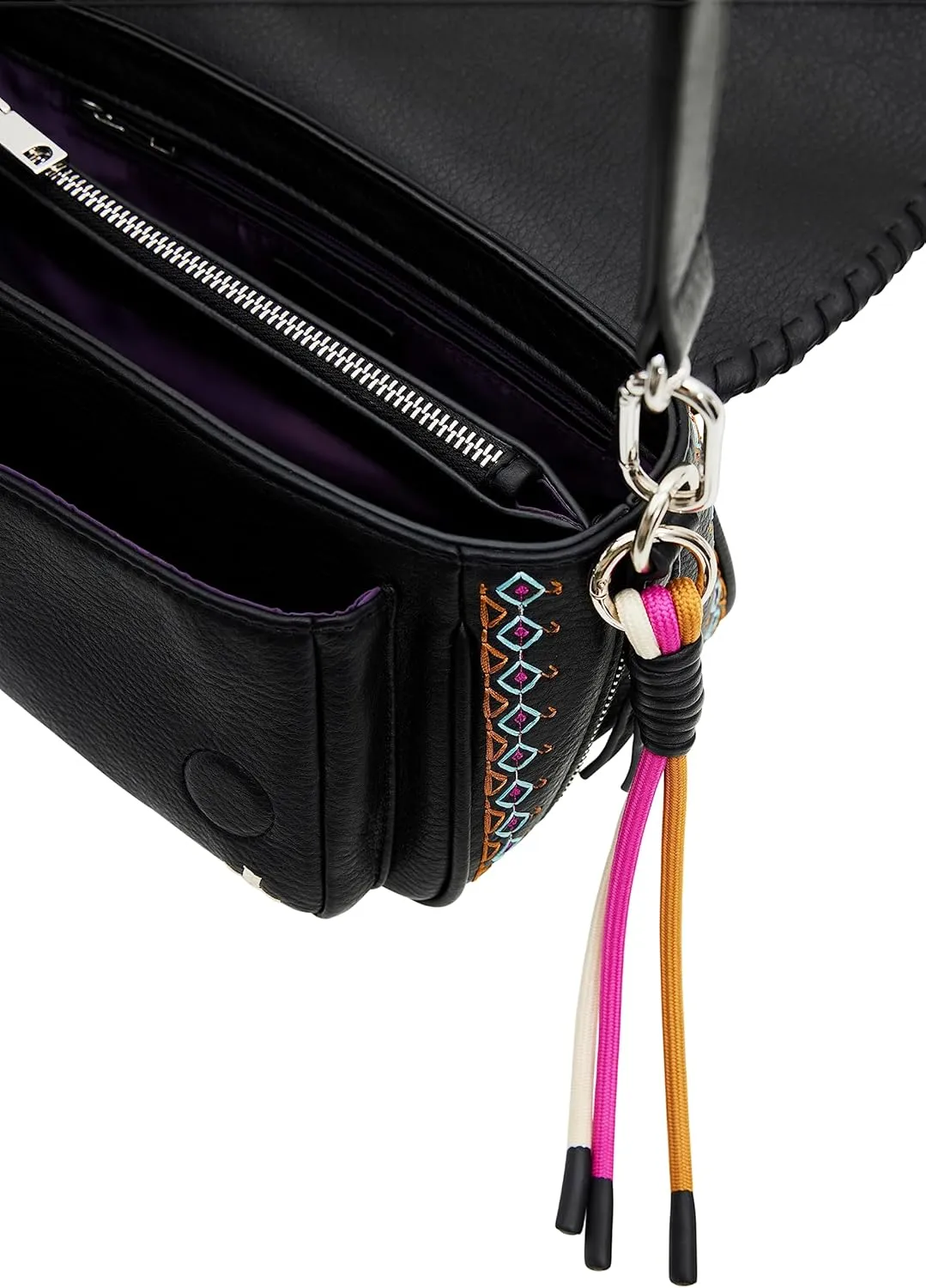 Desigual Medium Embroidered Cross Body Bag