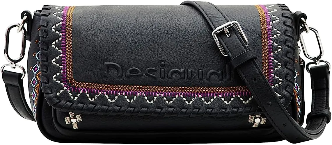 Desigual Medium Embroidered Cross Body Bag