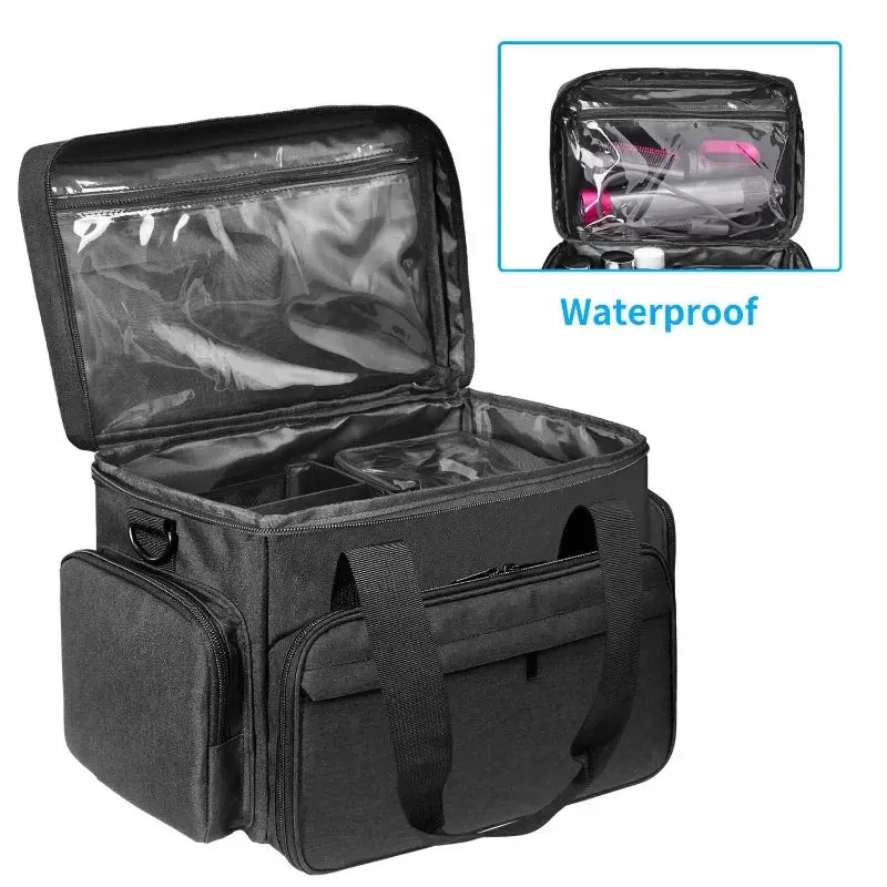 Detachable Travel Cosmetic Bag With Inner Pockets & Hair Care Storage 42 X 25 X 25 Cm