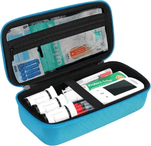 Diabetic Travel Case for Supplies, Portable Diabetes Carrying Case for Glucose Monitor, Insulin Pens, Test Strips, and Lancets Diabetes Travel Case for Diabetic Supplies (Case Only)