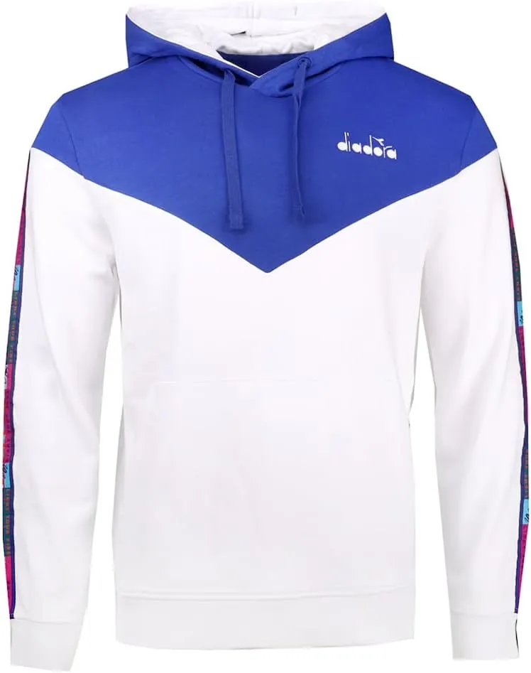 Diadora Mens 5Palle Offside V Hoodie Casual Outerwear Casual - White