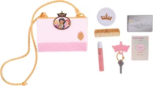 Disney Princess Style Collection Girls Evening Essentials Purse with Play Makeup Blush Compact in a Chic Cross-Body Purse