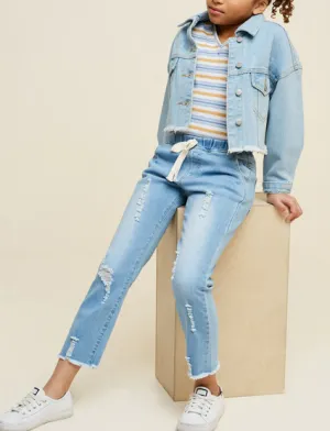 Distressed Denim Jeans