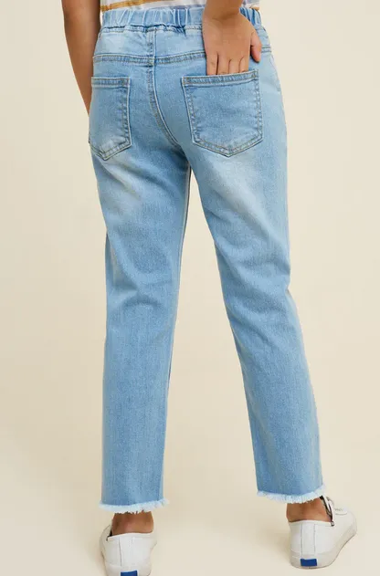 Distressed Denim Jeans