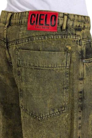 Distressed Denim - Olive