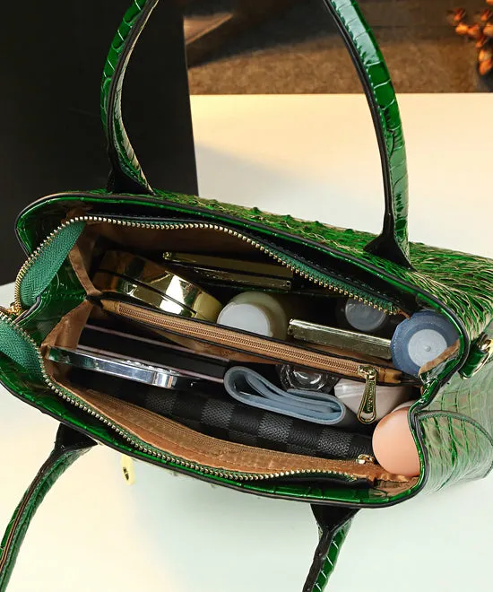 DIY Orange Large Capacity Solid Durable Women Handbags