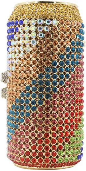 DJBM Women Beer Can Diamond Evening Bags Rhinestone Clutch Crystal Purses for Women Party Wedding Cocktail Prom Handbag