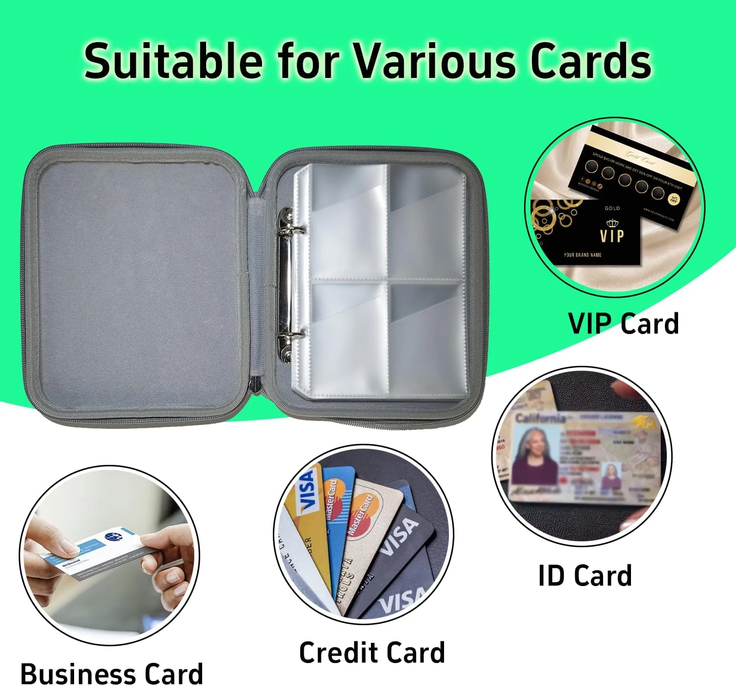 Dmoicols Portable Yoto Card Holder - 80 Pockets Zippered card binder Storage Case with Carry Strap, Organizer for Yoto Player/Audiobook/Story Cards, Travel-Friendly Kids' Card Album(Purple)
