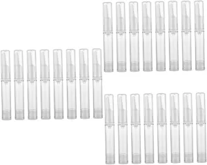 DOITOOL 3sets 10ml Empty Airless Pump Bottles Eye Containers Lotion Dispensers for Travel Daily Use 8pcs*3