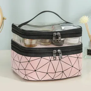 Double Layer Diamond Cosmetic Bag