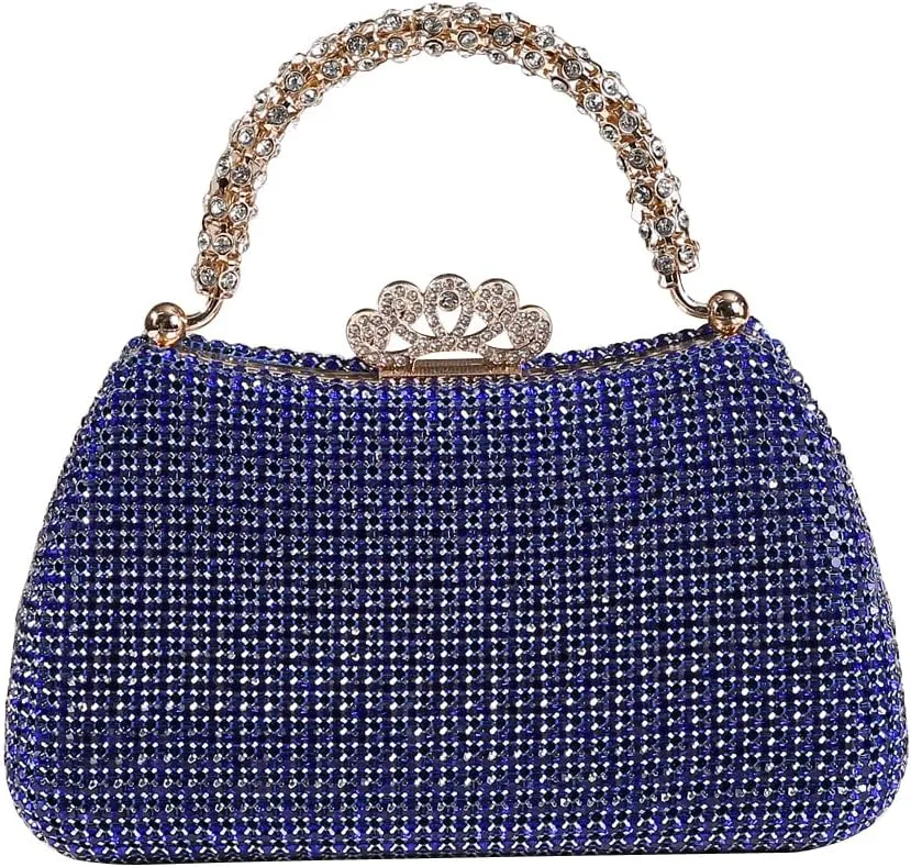 Dreubea Women's Beautiful Tote Evening Bag Fashion Shiny Rhinestone Clutch Handbag