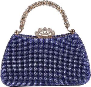 Dreubea Women's Beautiful Tote Evening Bag Fashion Shiny Rhinestone Clutch Handbag
