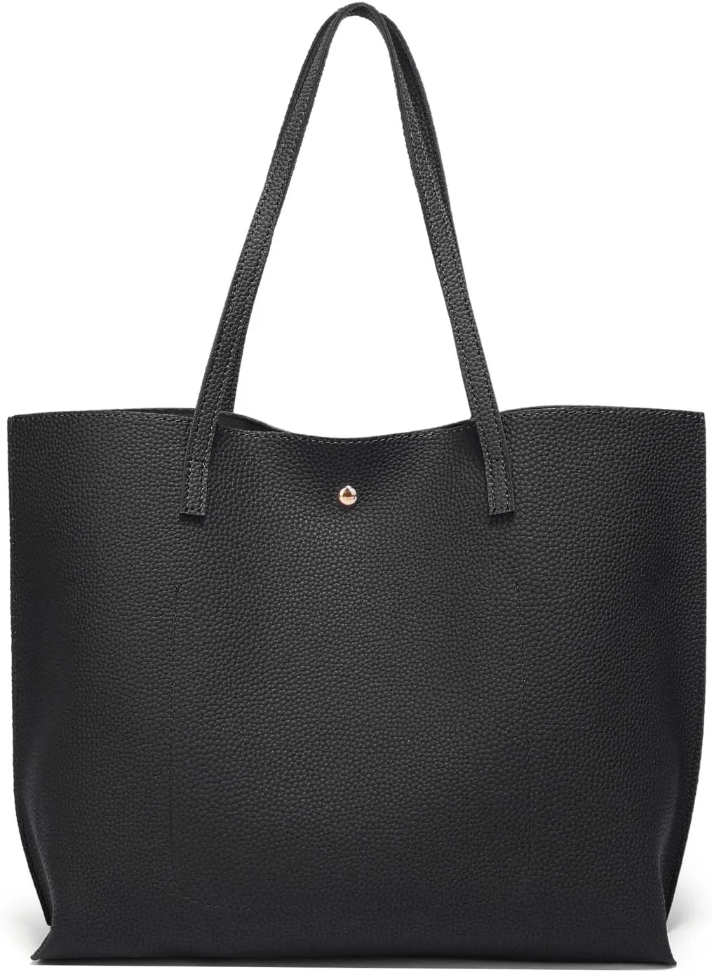Dreubea Women's Soft Faux Leather Tote Shoulder Bag from, Big Capacity Tassel Handbag