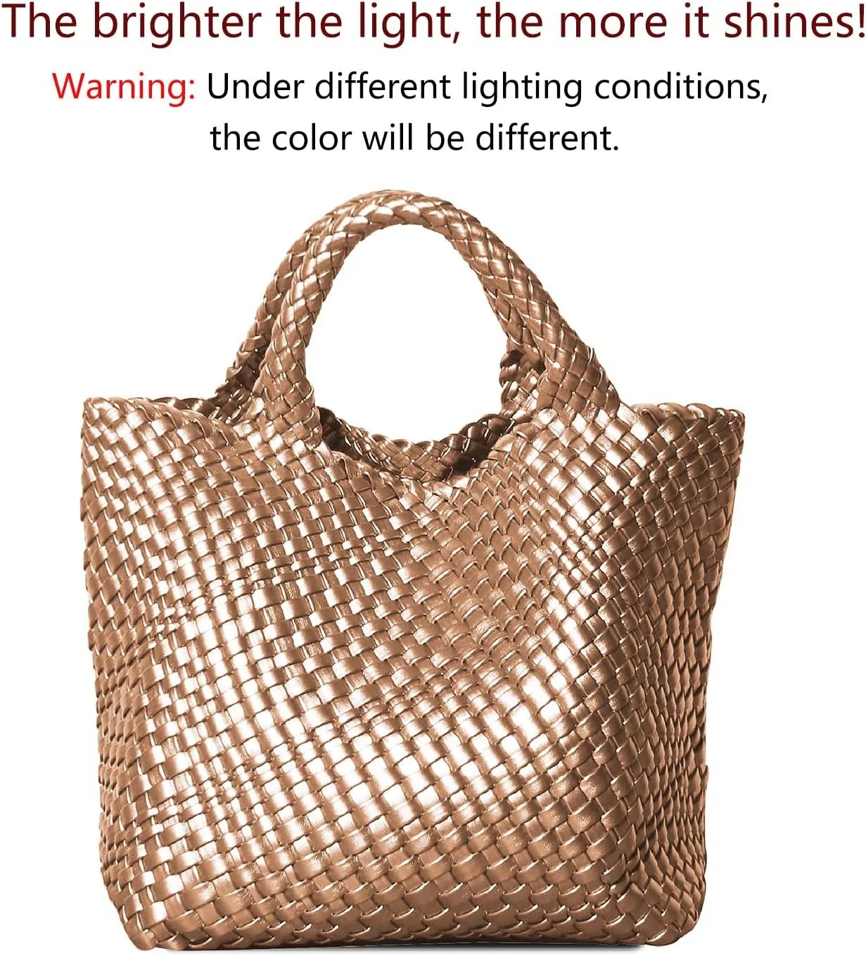 Dyalsa Woven Bag for Women, Vegan Leather Tote Bag Large Summer Beach Handbag Purse Retro Handmade Travel Shoulder Bag Set