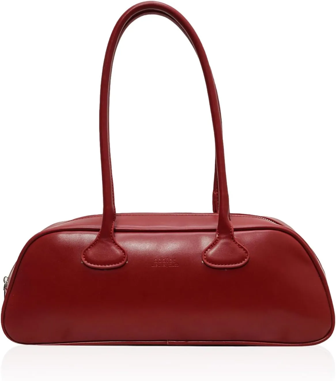 East West Bag, Women Fashion Shoulder Bag Large Capacity PU Leather Small Handbag Solid Color Retro Commuting Bag