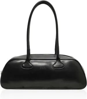 East West Bag, Women Fashion Shoulder Bag Large Capacity PU Leather Small Handbag Solid Color Retro Commuting Bag