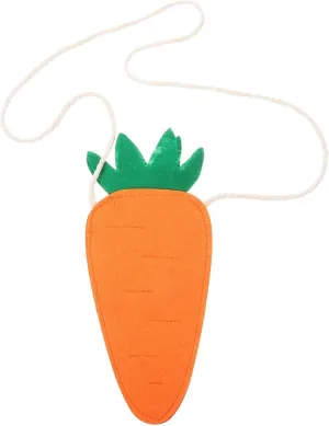 Easter Carrot Bag Crossbody Handbag for Girls, Orange, 25.00X11.00X0.30CM