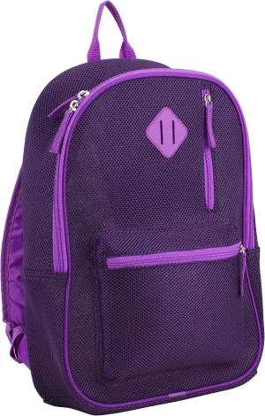 Eastsport Active Semi Transparent Soft Comfortable Mesh Backpack, Berry Parfait/Grape Sizzle