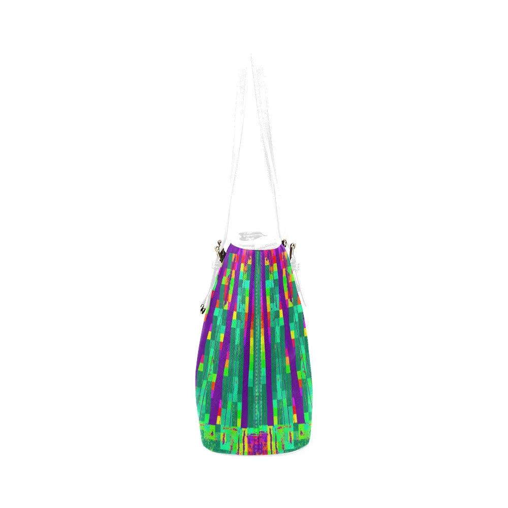 Electro Tribal Jane Leather Tote Bag /Small