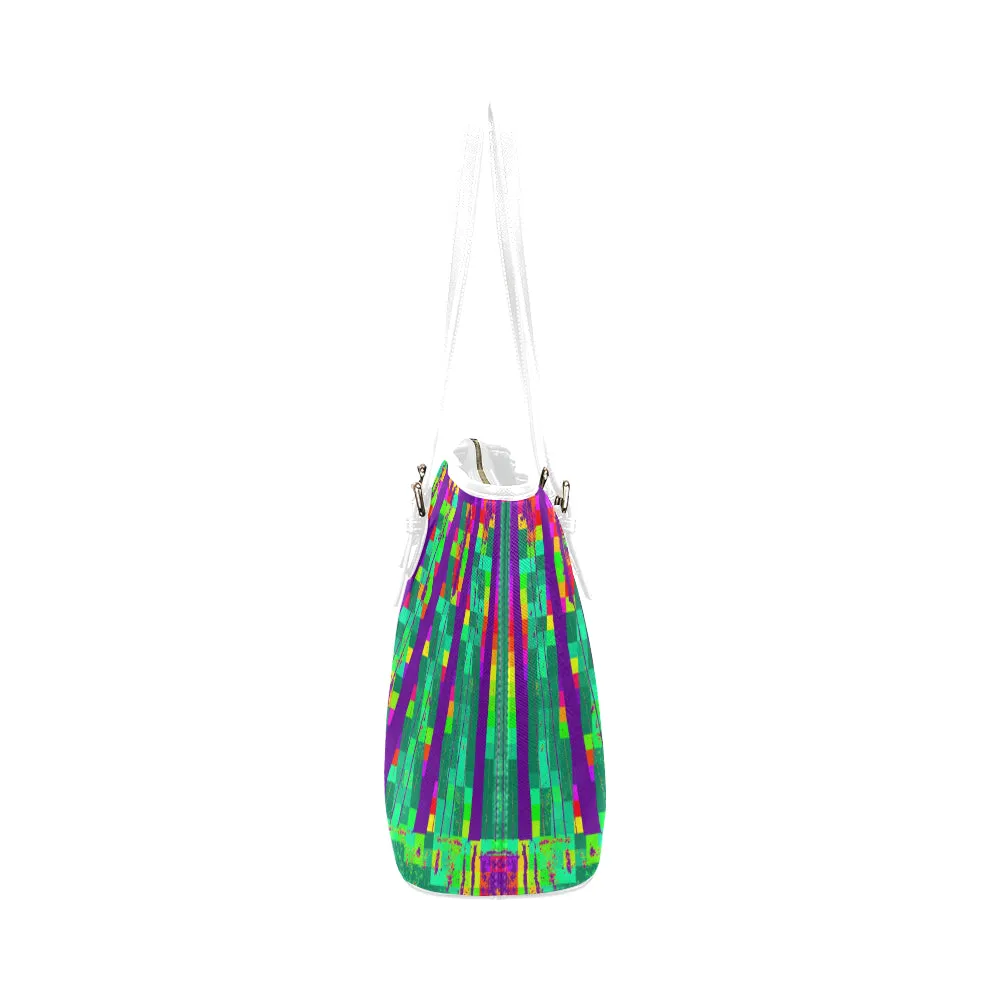 Electro Tribal Jane Leather Tote Bag /Small