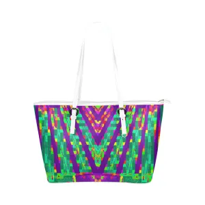 Electro Tribal Jane Leather Tote Bag /Small