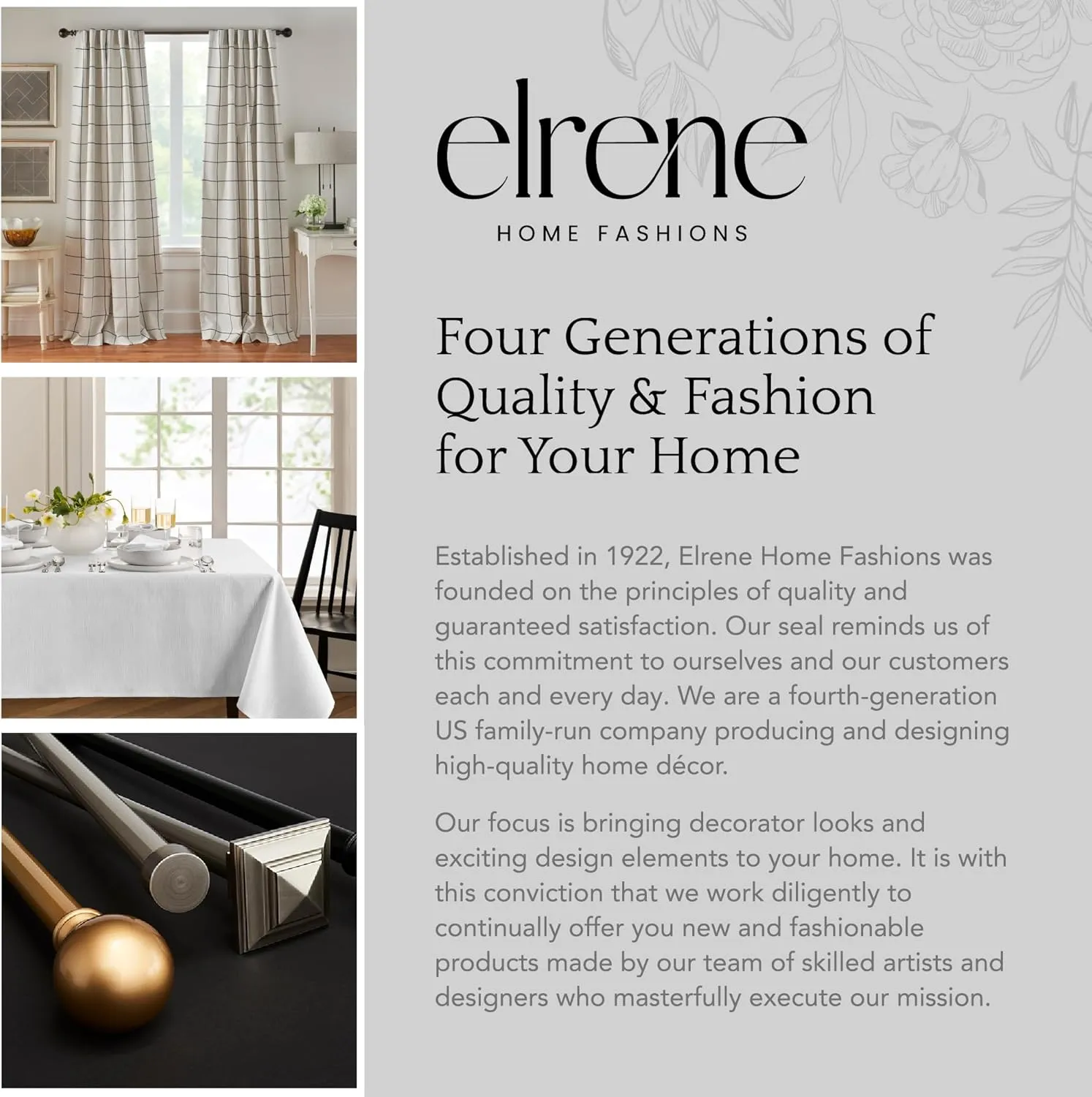 Elrene Home Fashions Harrow Solid Texture Blackout Window Curtain, Living Room and Bedroom Drape with Back Tab and Rod Pocket Tabs, 52"x108", Linen